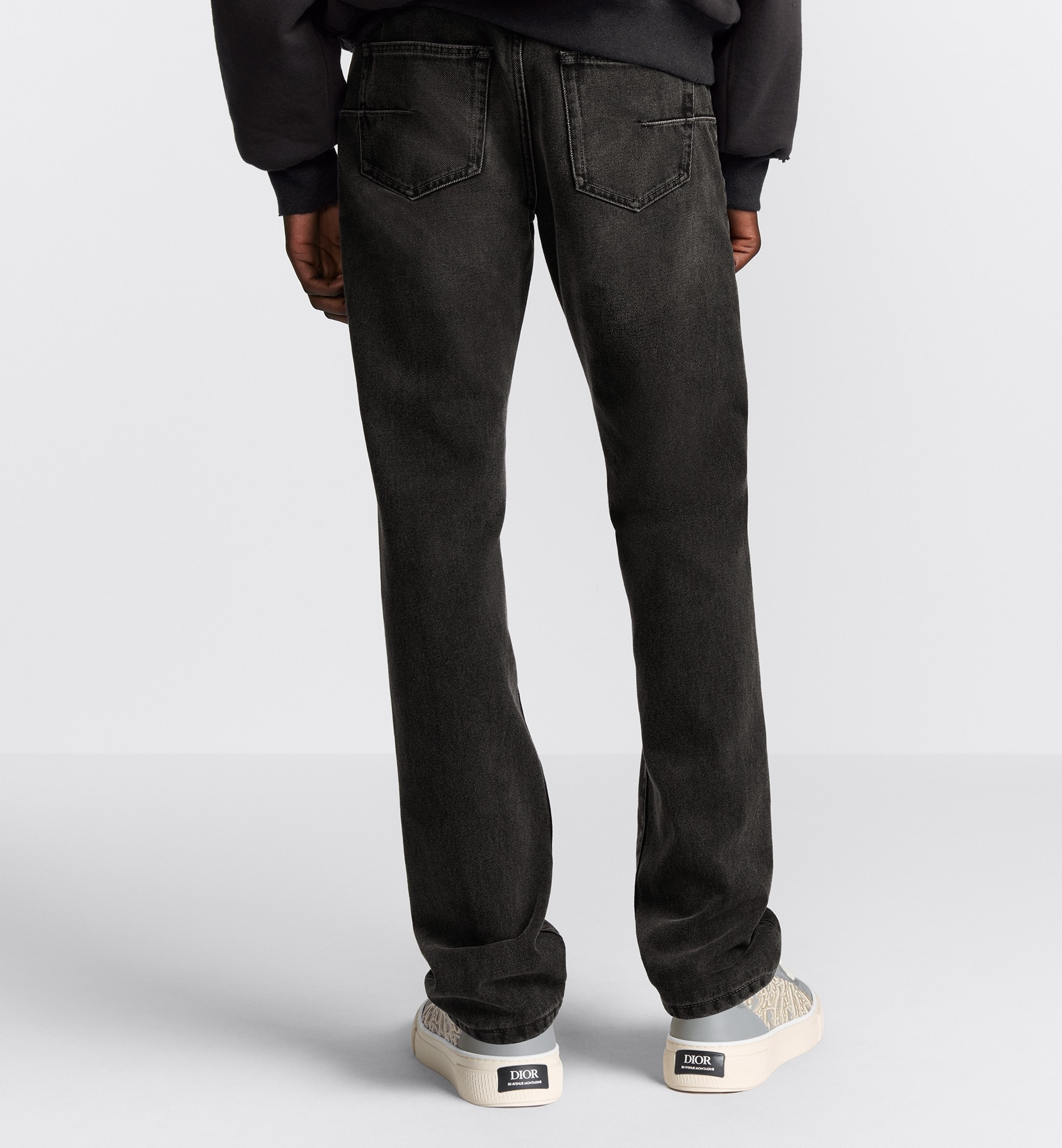 Dior Belt-loop Jeans In Black