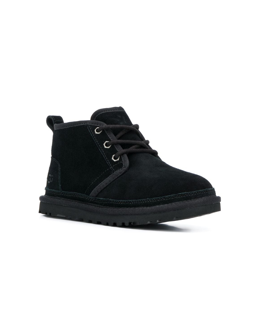Ugg Round-head Laced Boots In Black