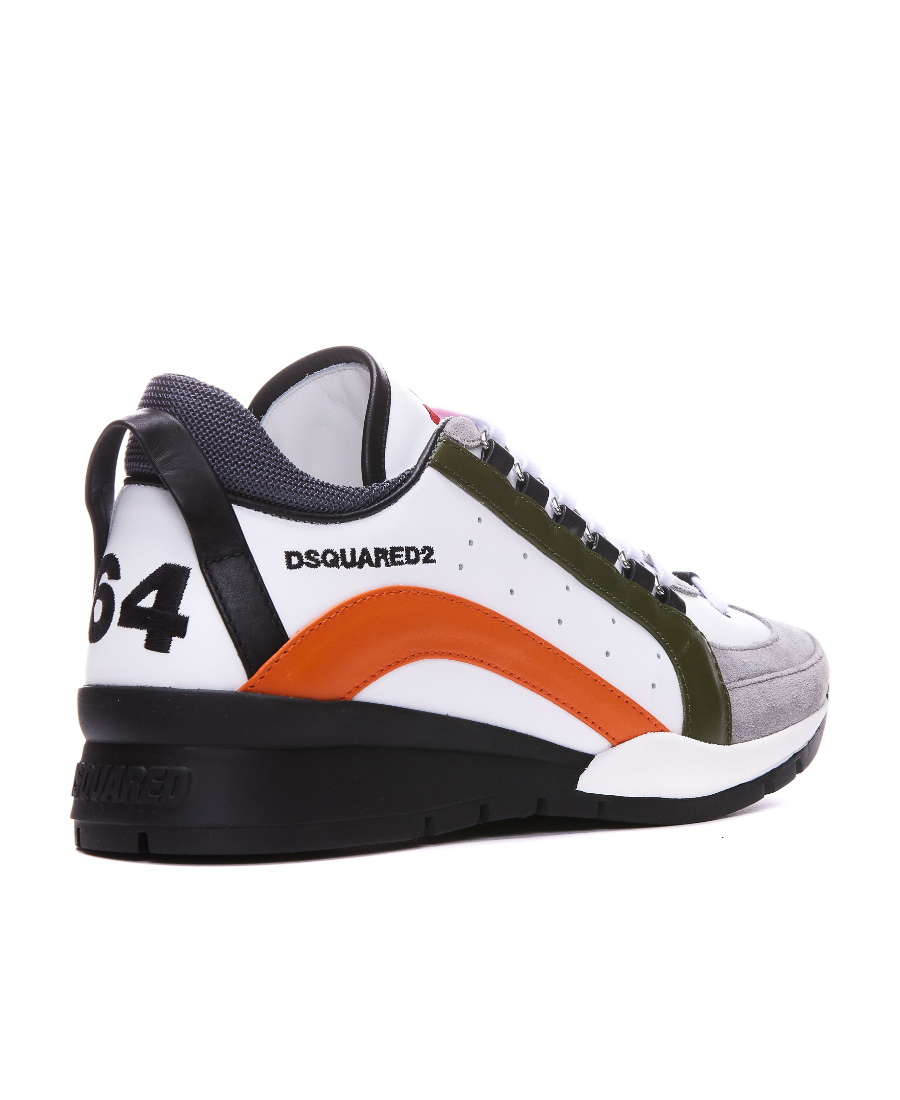 Dsquared2 Legendary Panelled Sneakers In White