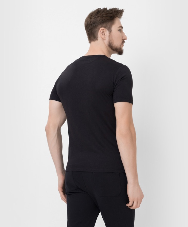 Stefano Ricci Logo Embroidery Detail Short-sleeved T-shirt In Black