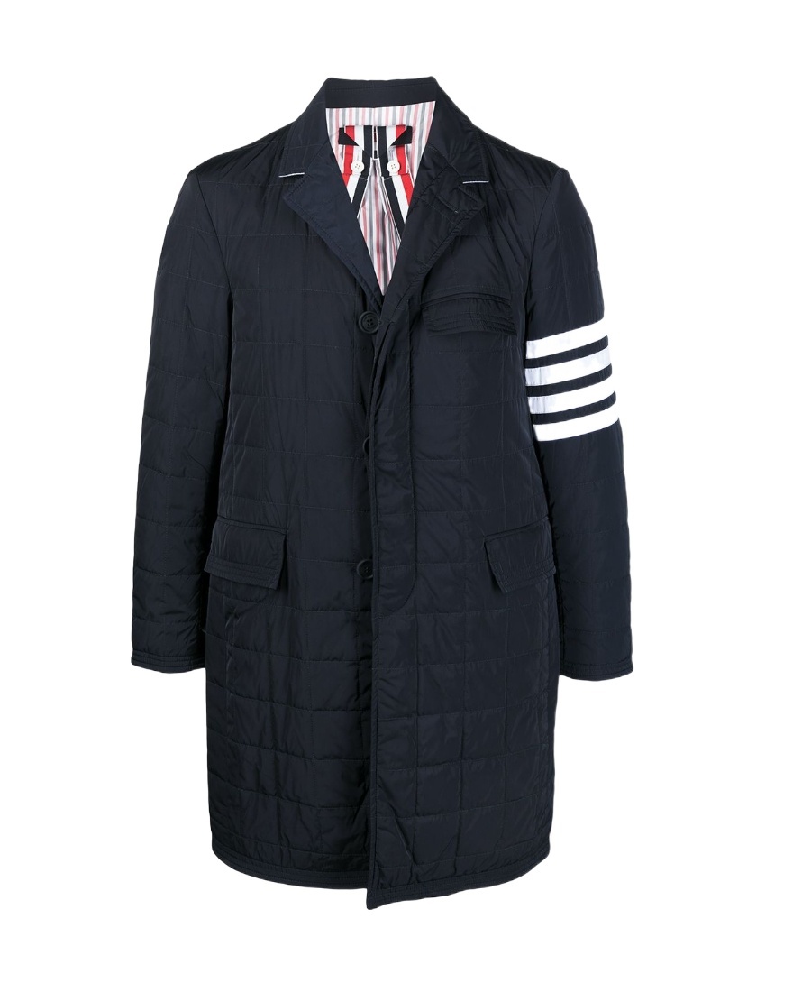 THOM BROWNE TB DOWNFILLED CHESTERFIELD 4BAR OVR CT B