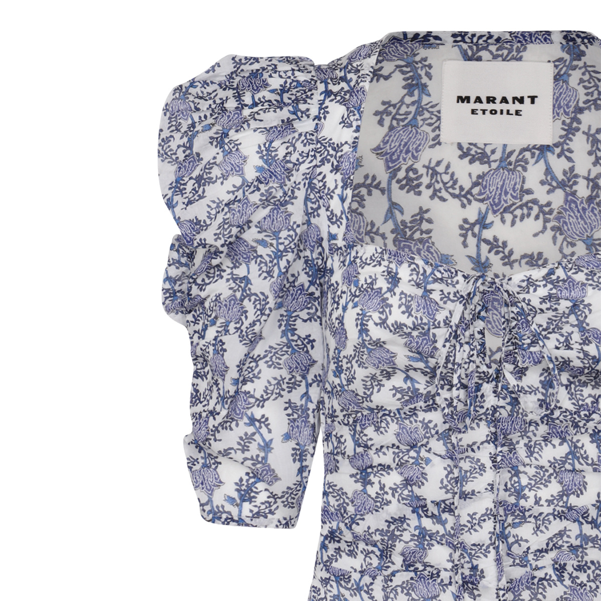 Isabel Marant Étoile Galdino Printed Cotton Dress In Gray