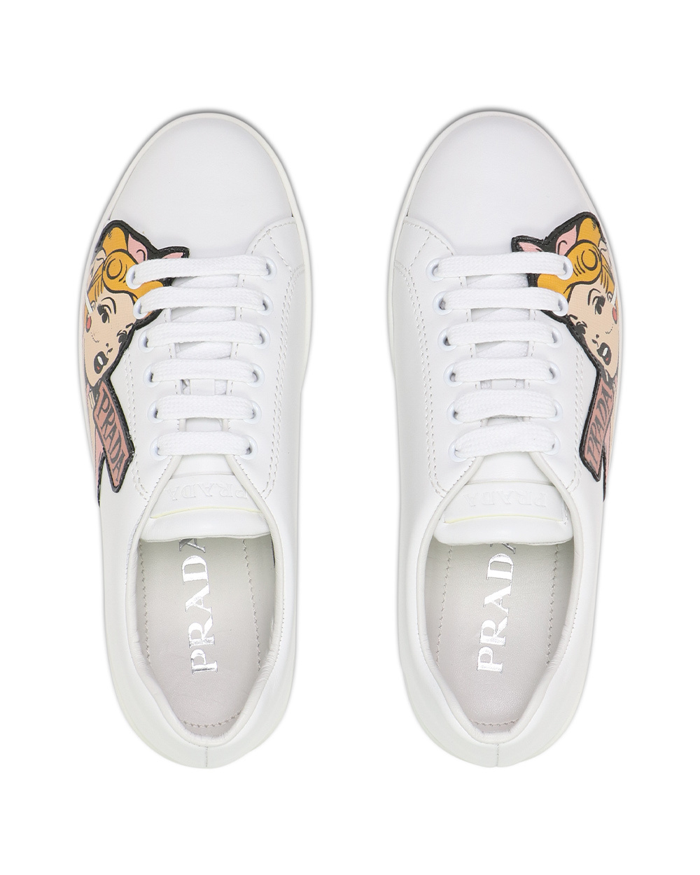 PRADA STRAP-UP PRINTED CASUAL SNEAKERS