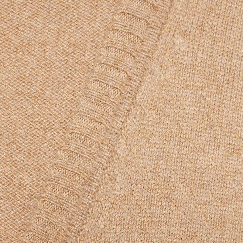 Gucci Cashmere Knit Cardigan W/ Horsebit In Brown