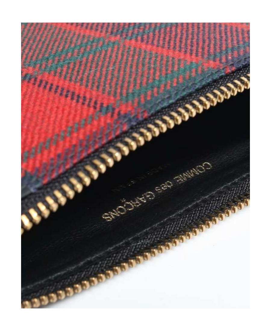 Comme Des Garçons Play Tartan Patchwork Clutch
