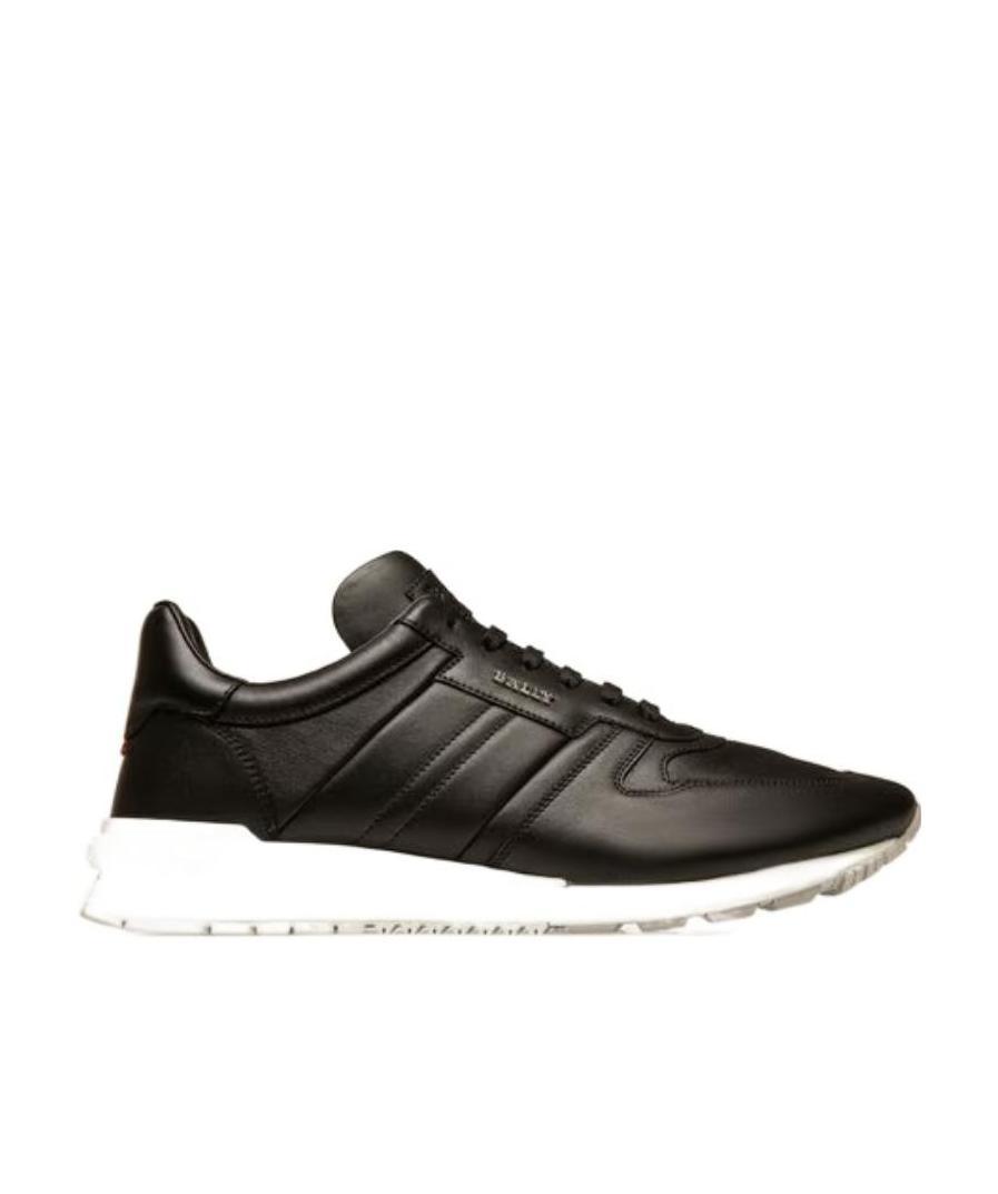 Bally Logo Casual Sports Shoes In Black