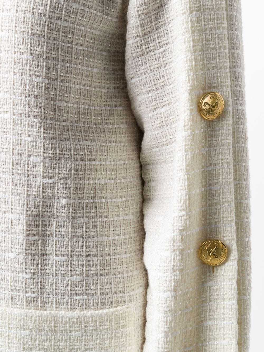 Moschino Button Details Loose Cardigan In White