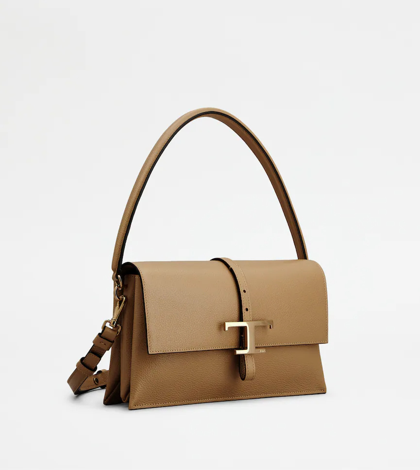 Tod's Mini T-buckle Flap Bag In Brown