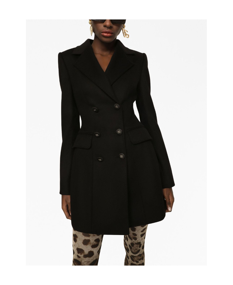Dolce & Gabbana Wool And Cashmere Turlington Jacket In Black