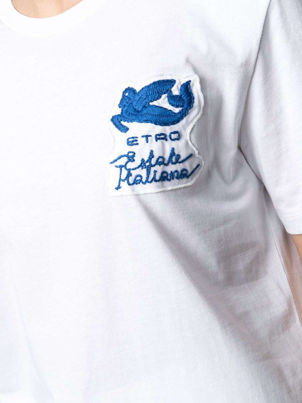 Etro Logo Decal T-shirt In White