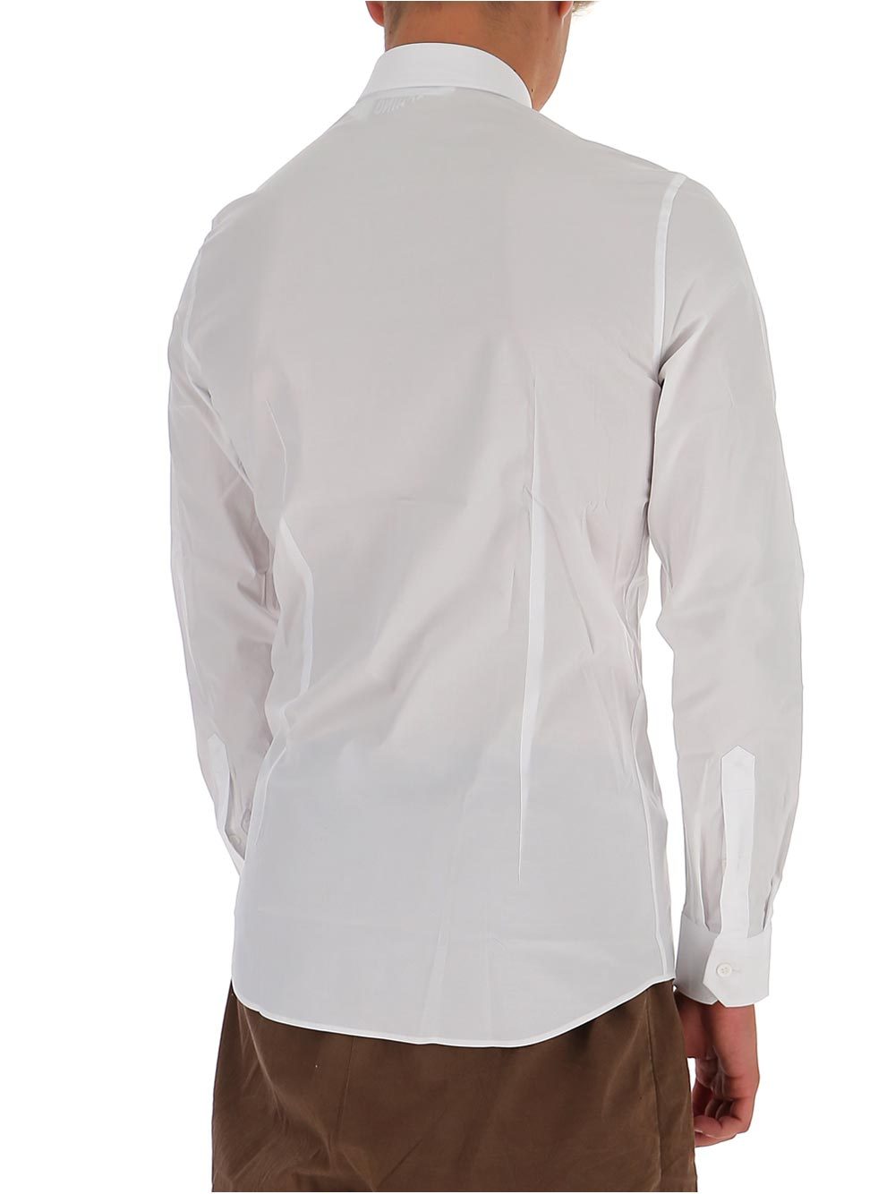 Moschino White Teddy Patch Shirt In White