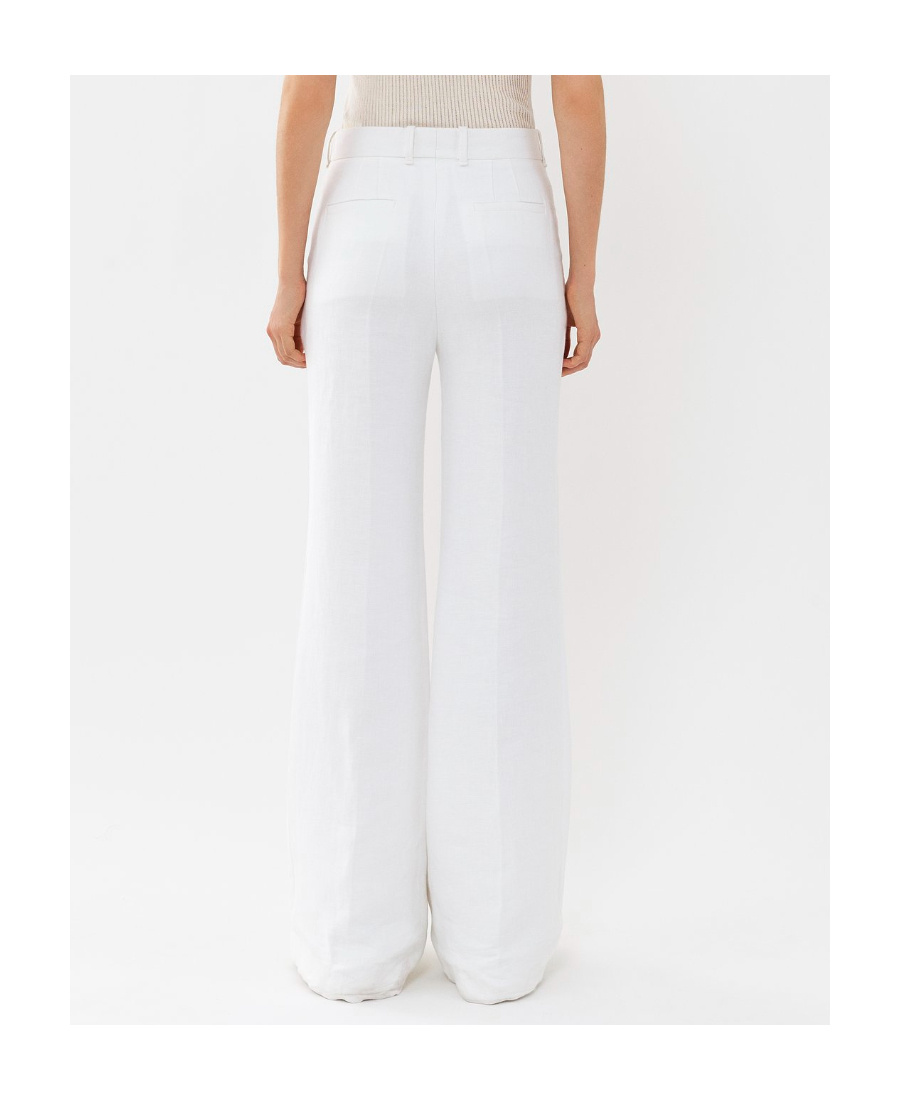 Chloé High-waisted Tailored Trousers In White