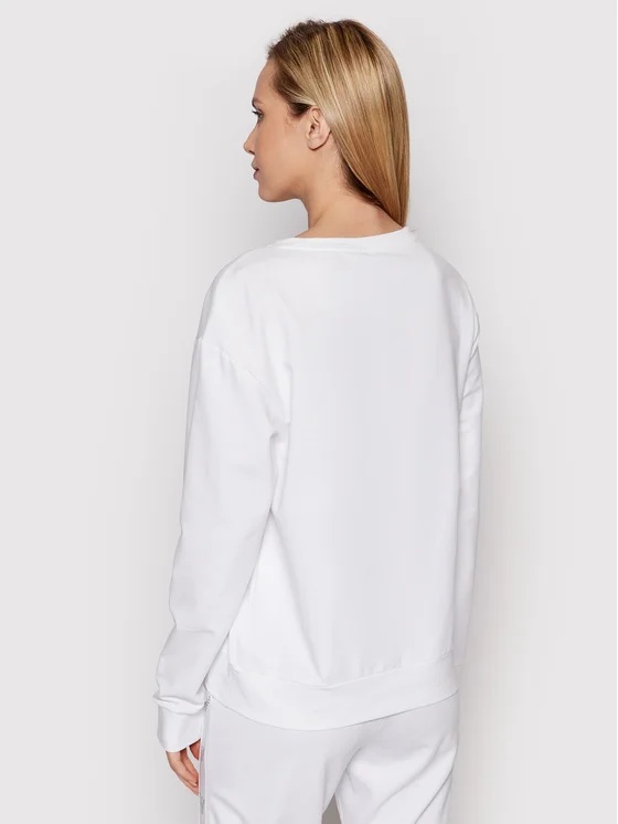 EA7 ROUND-NECKED LOGO SWEATER 