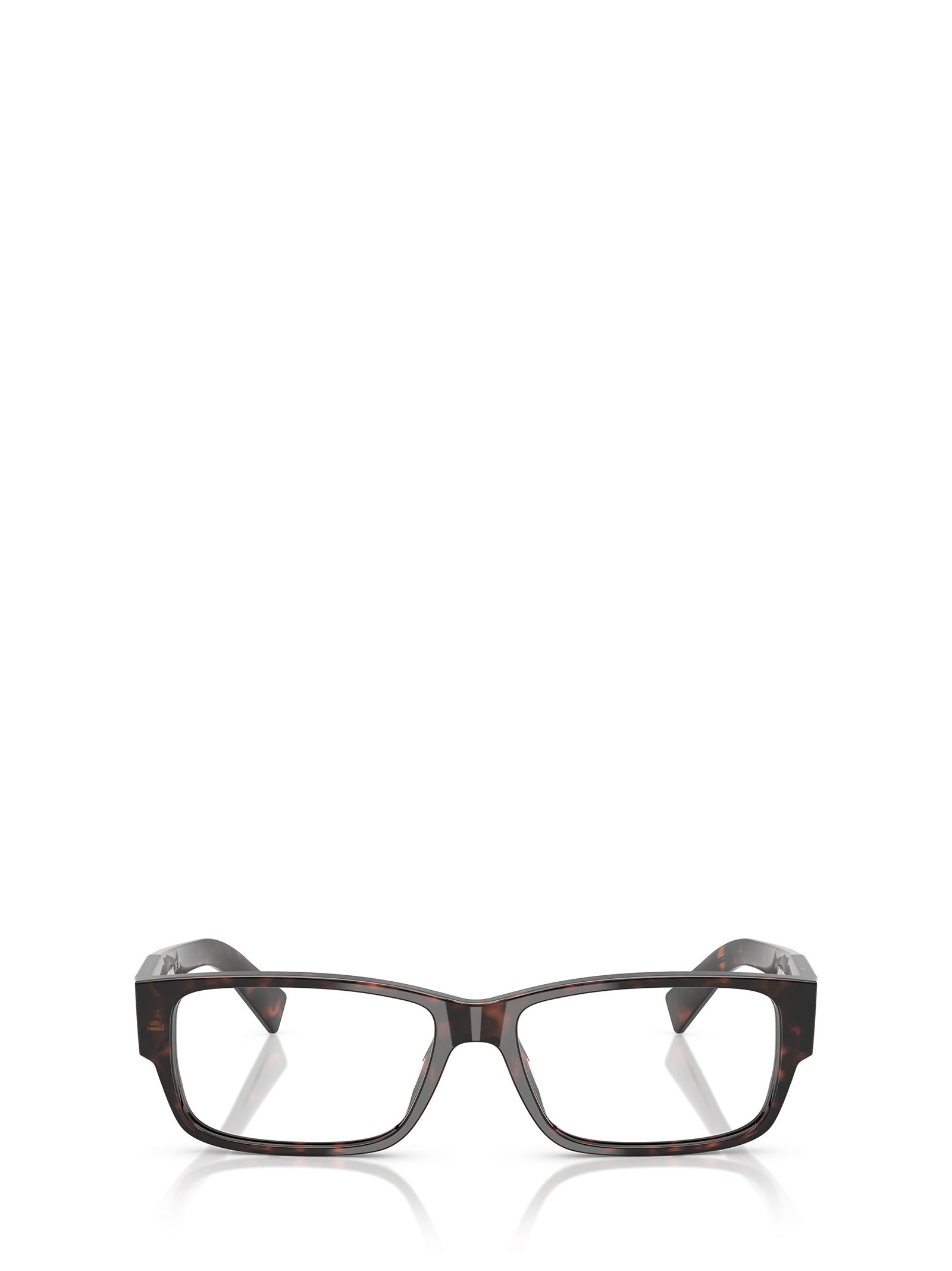 Prada Eyewear Rectangular Frame Glasses In Black