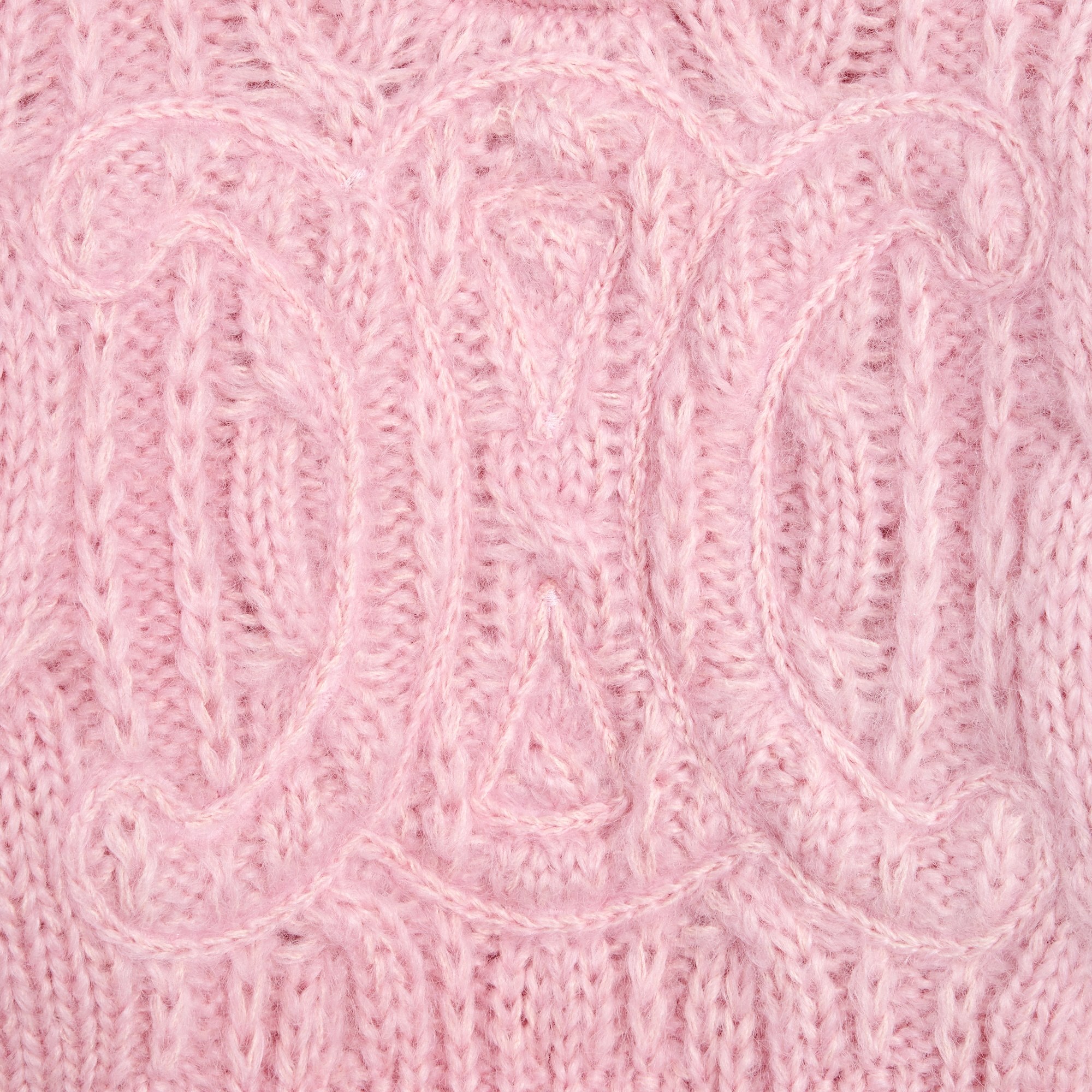 Celine Sweater In Aran Mohair And Wool In Pink