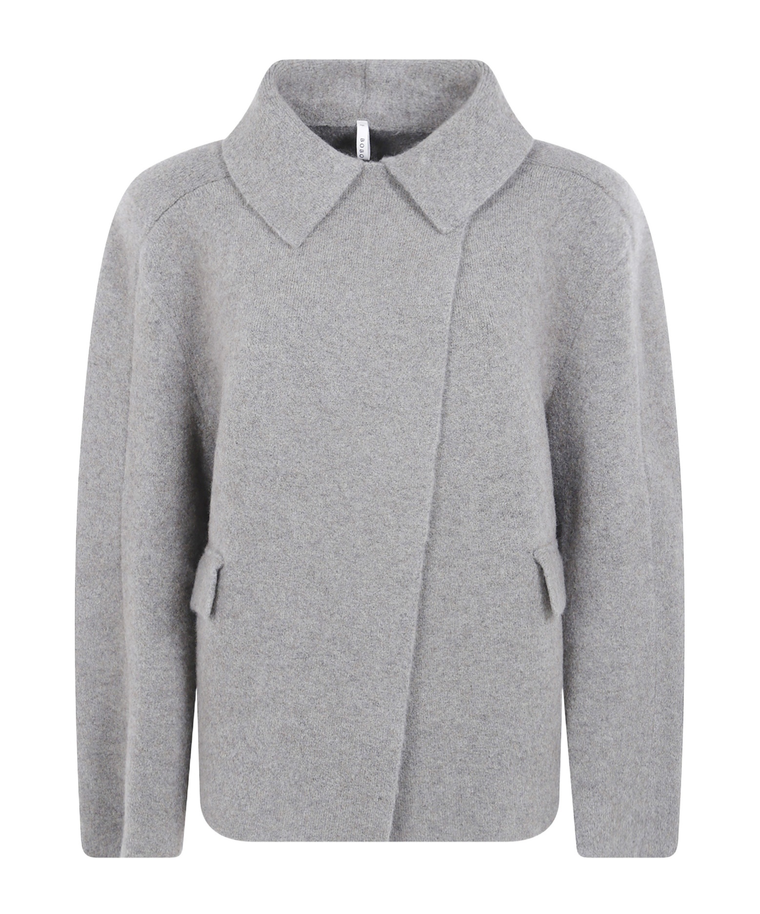 Boboutic Double Breasted Jacket In Gray