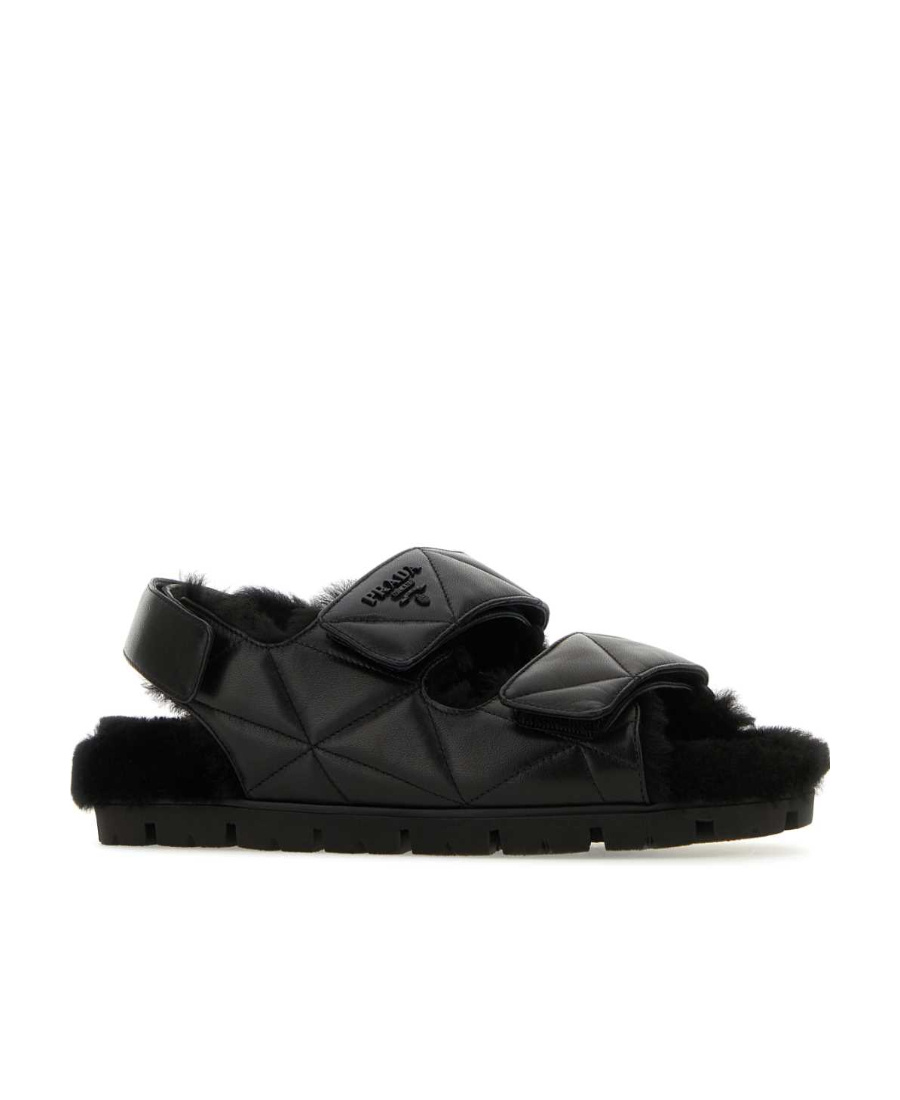 Prada Quilted Logo In Black