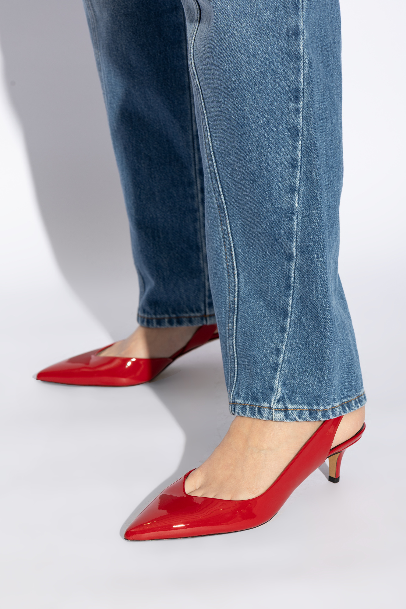 Shop Isabel Marant 50mm Padim Pumps In Red