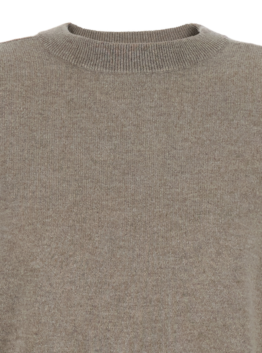Soft Goat Long-sleeved Sweater And Pants Set In Brown