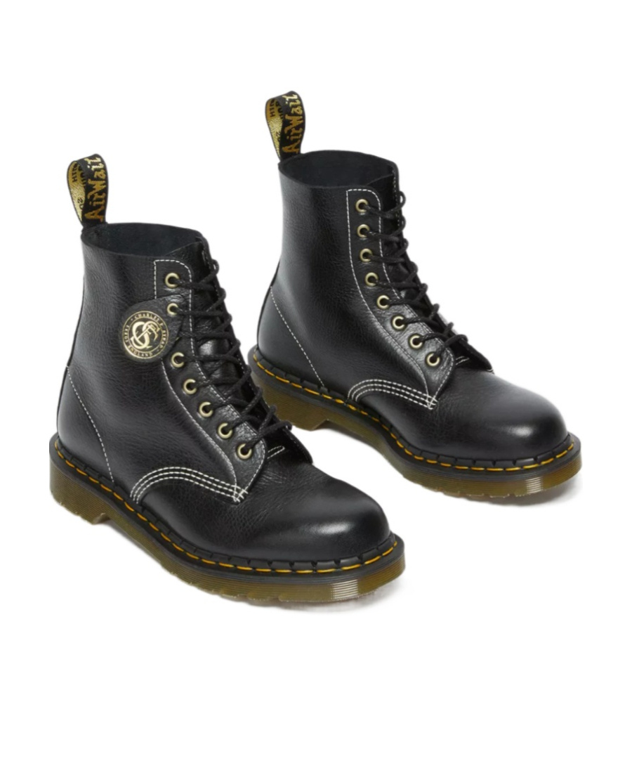 Dr. Martens' 1460 Kudo Ankle Boots In Black