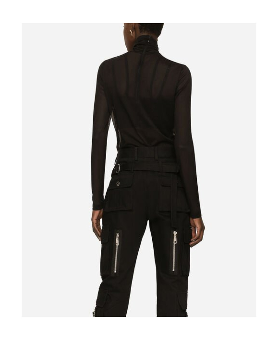 Dolce & Gabbana Nylon Top In Black