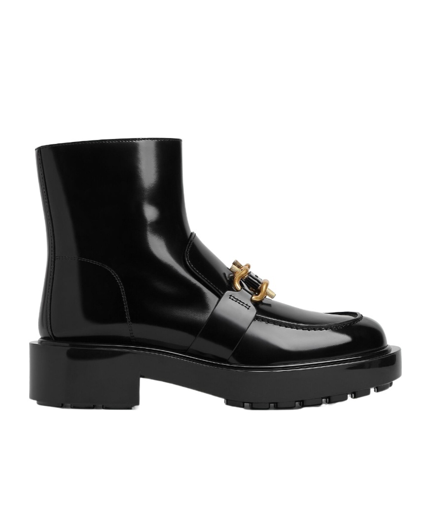 Shop Bottega Veneta Patent Leather Ankle Boots In Black