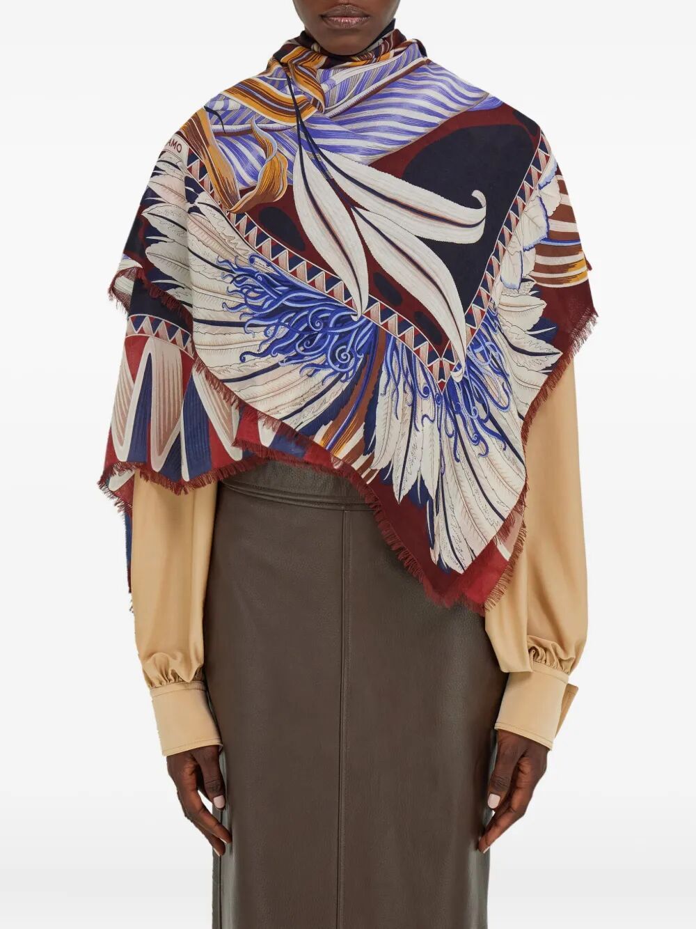 Ferragamo Butterfly-print Silk Scarf