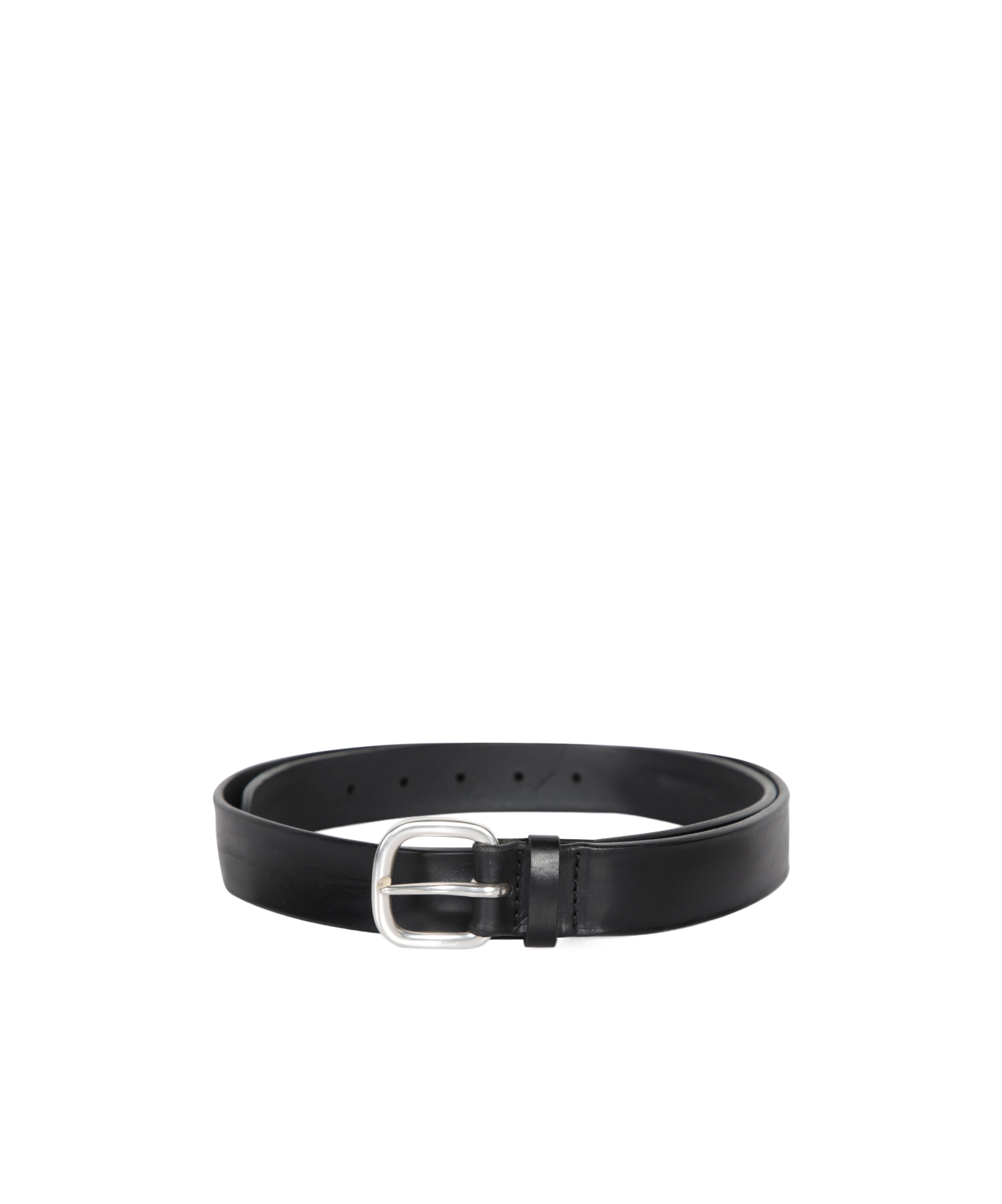 ORCIANI SOFT BLACK LEATHER BELT