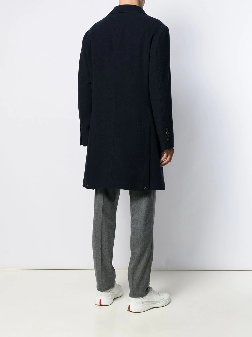 Brunello Cucinelli Single-breasted Cashmere Coat In Black