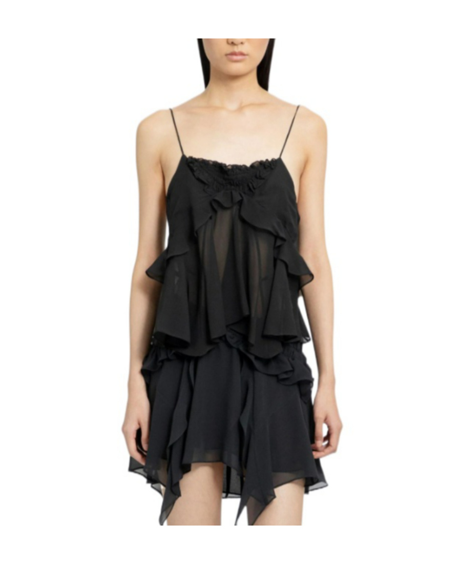 Isabel Marant Lotus Leaf Edge Sling In Black