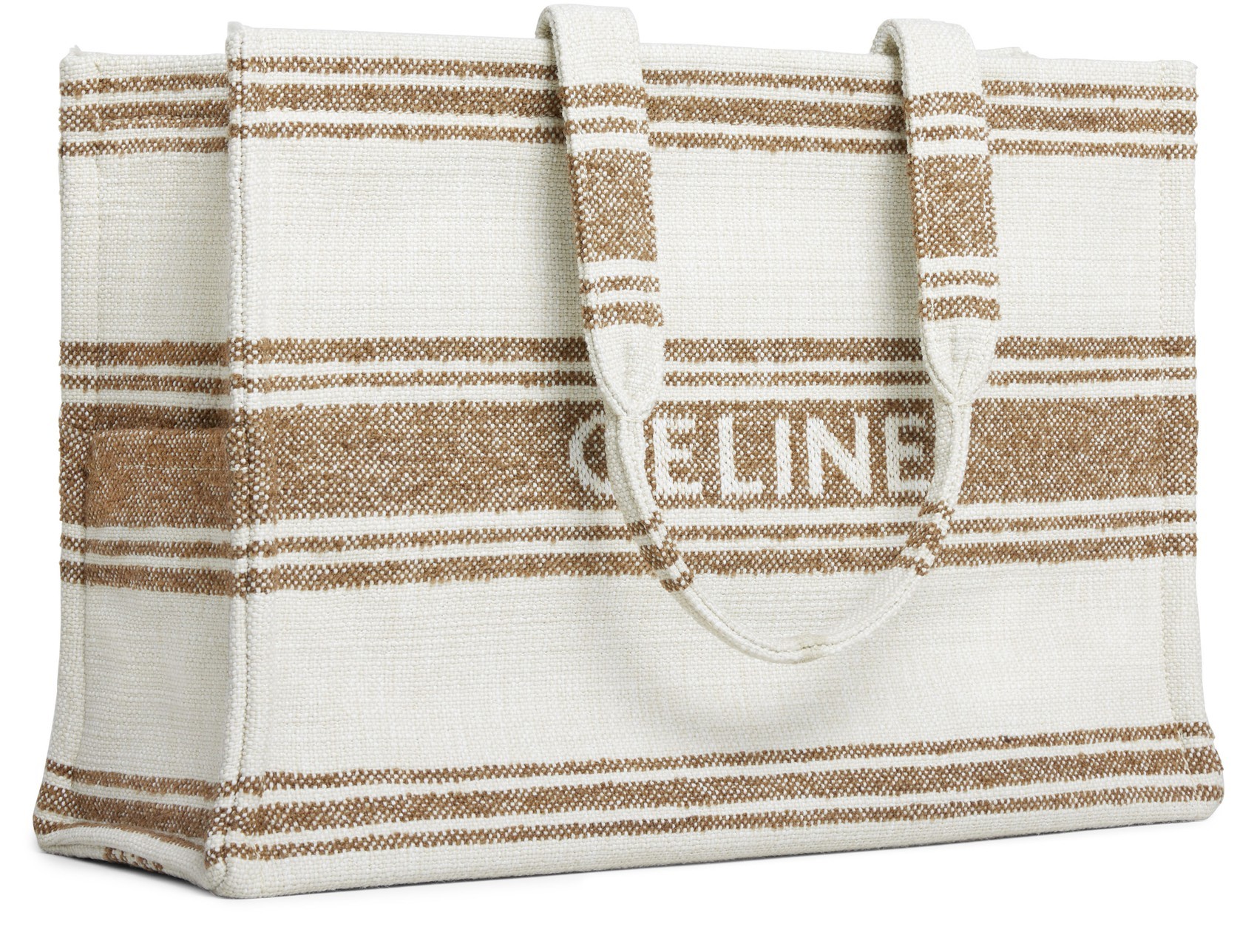 Celine Logo Handbag In White