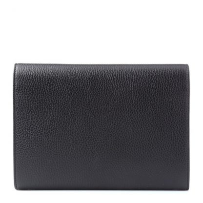 Gucci Yellow Gg Logo Handbag In Black