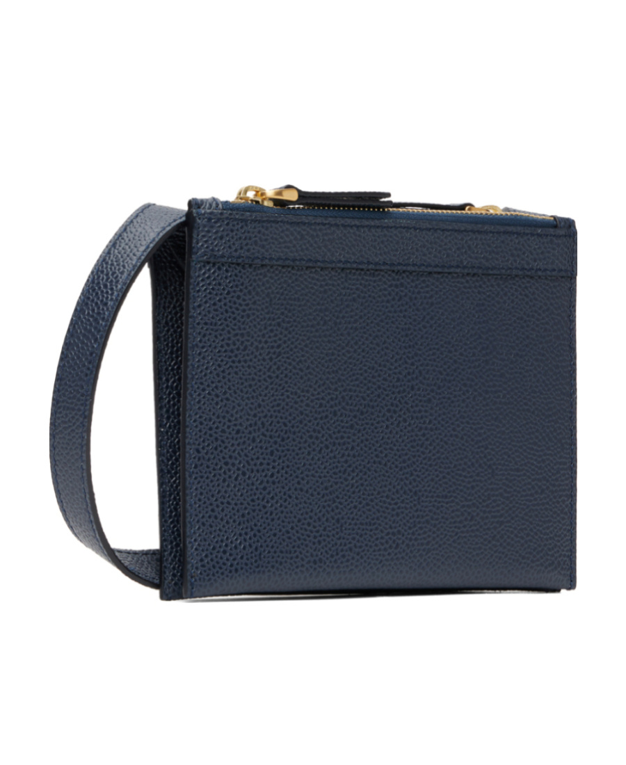 Shop Thom Browne Mini Shoulder Bag In Black