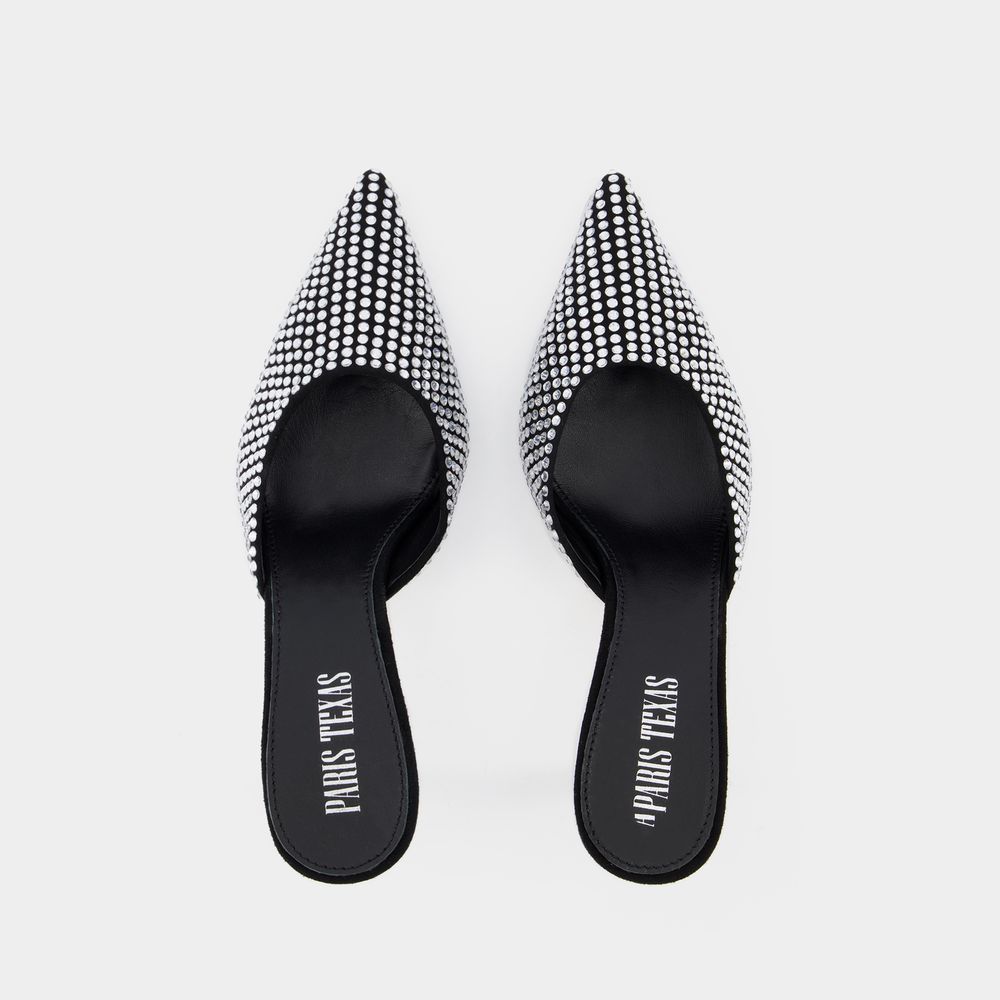 Paris Texas Logo High Heels In Black