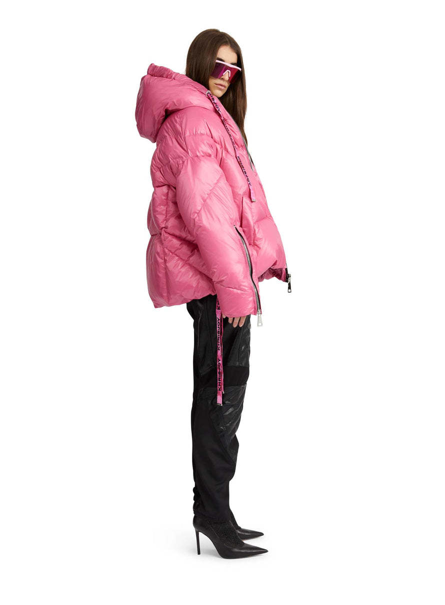 Khrisjoy Hooded Down Jacket In Black