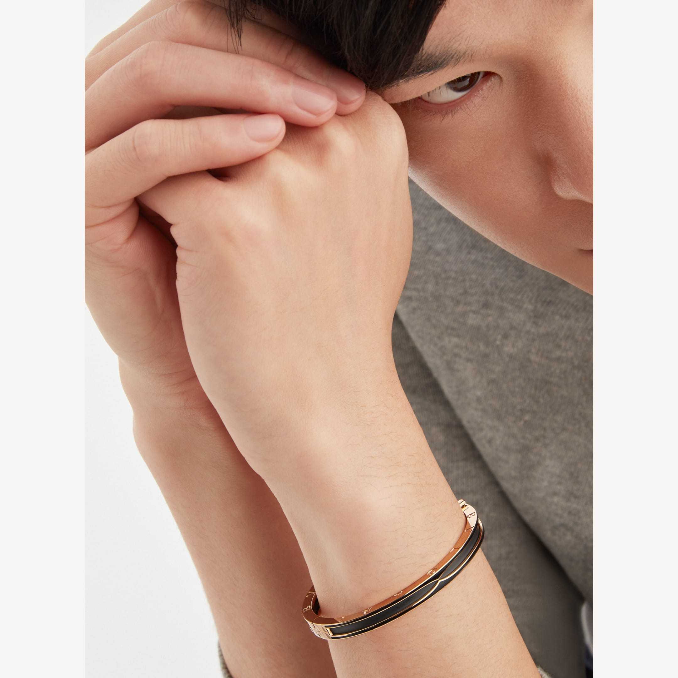 Shop Bvlgari B.zero1 Bracelet In Yellow