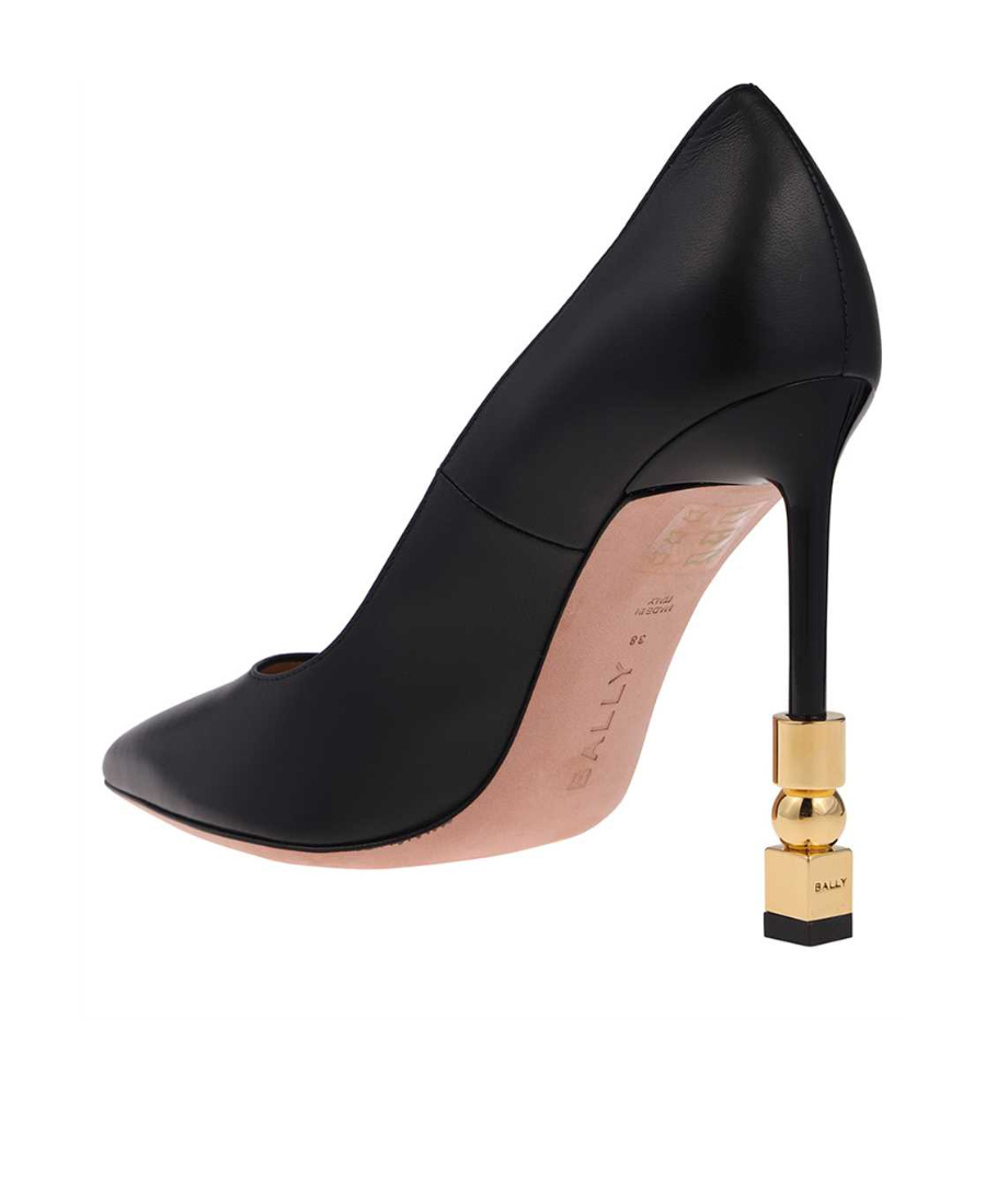 Bally Decolletes Woman Pumps Black Size 7.5 Leather In Black