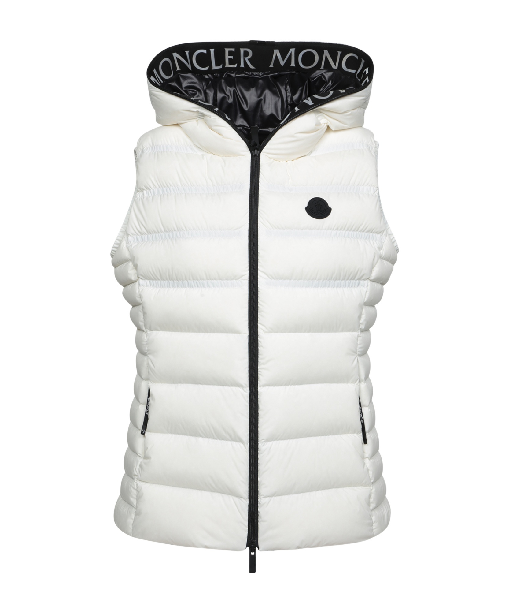 Moncler Aliterse Down Hooded Vest In White