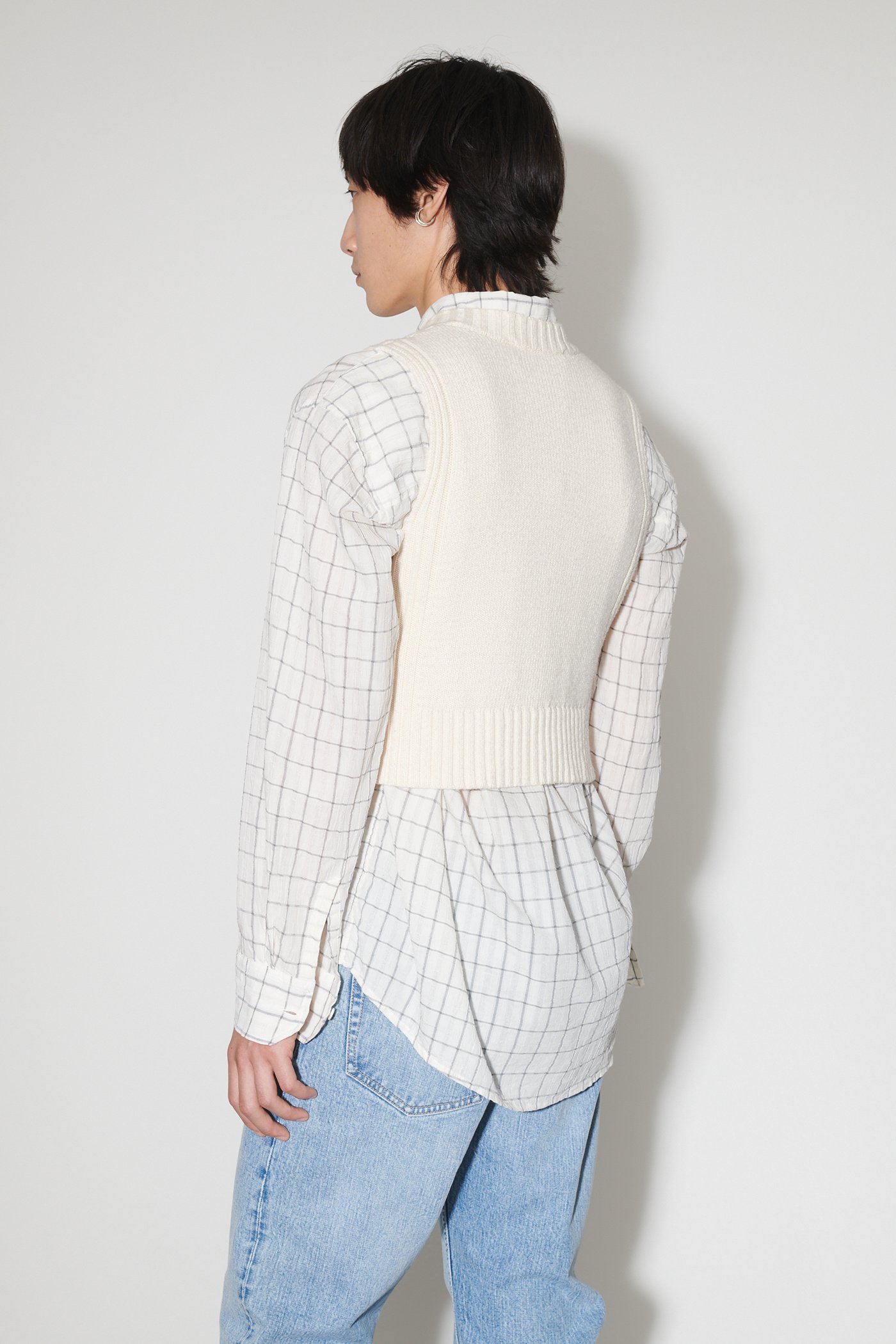 Our Legacy V-neck Cotton Vest In White
