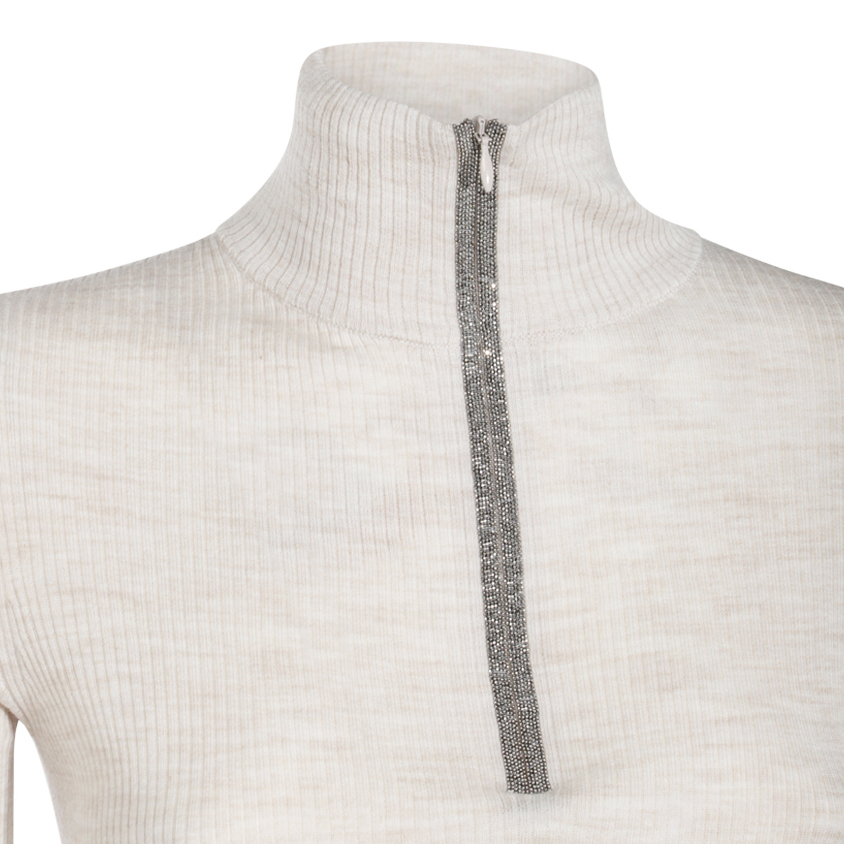 Brunello Cucinelli Long-sleeved Sweater In White