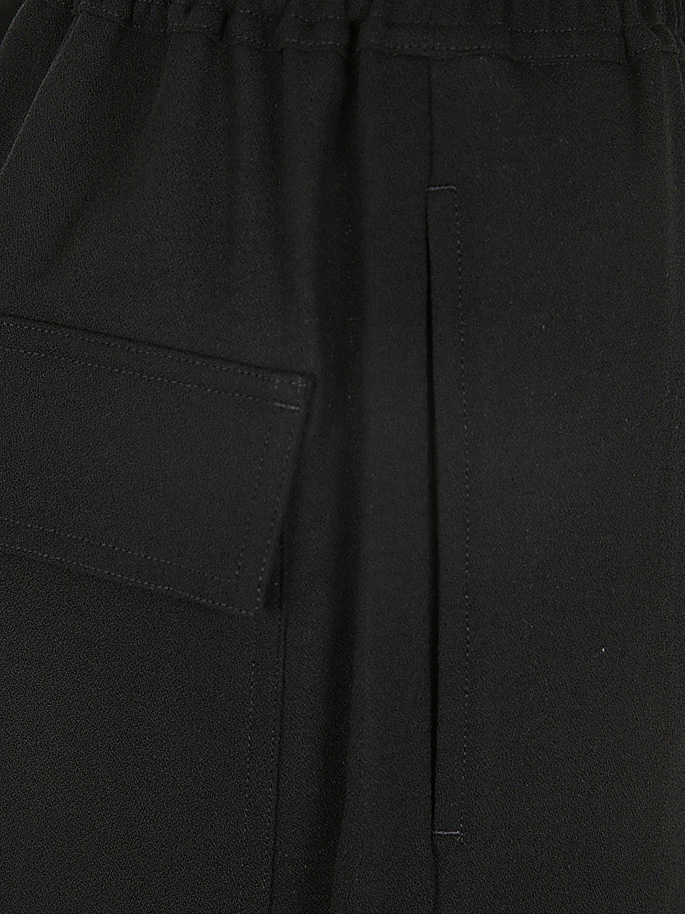 Rick Owens Womens Black Astaires Drawstring Crop-leg High-rise Wool Trouser In Black