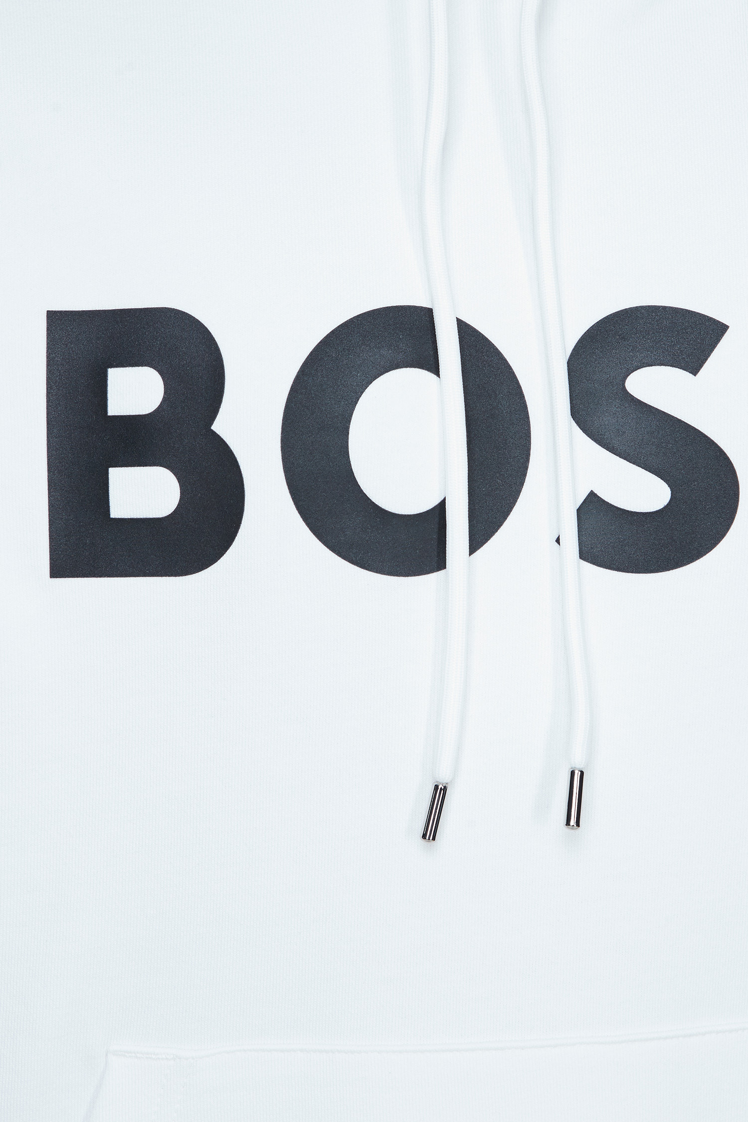HUGO BOSS LOGO-PRINT COTTON HOODIE