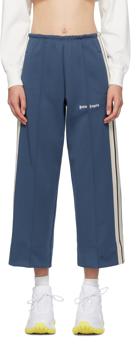 Palm Angels Elastic Waist Sweatpants In Blue