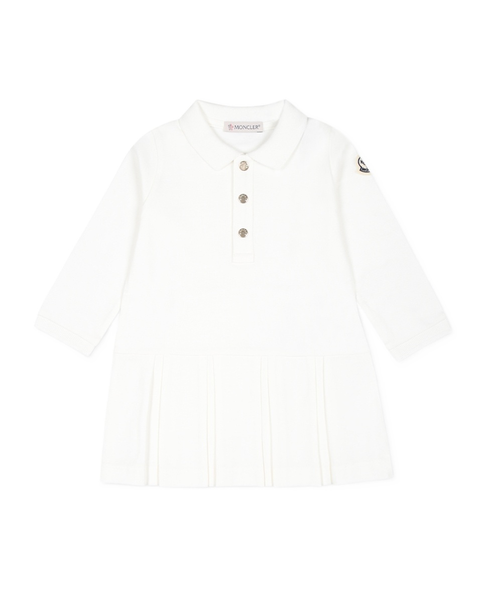 Moncler Long-sleeved Dress In White