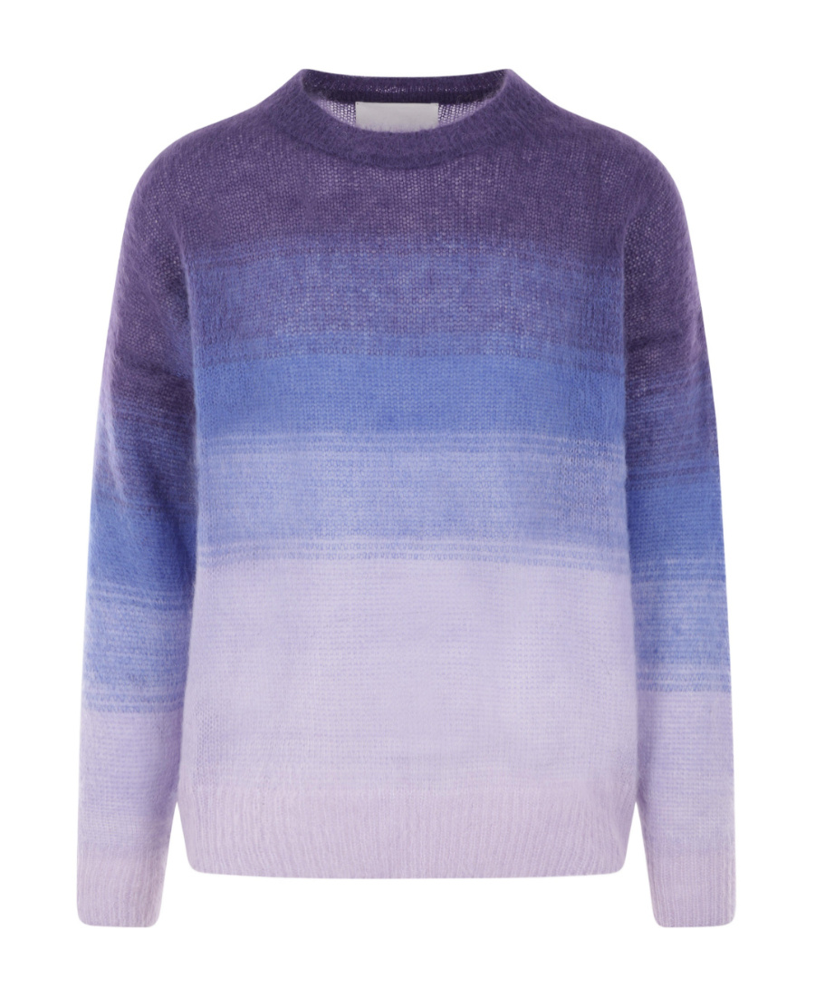 Isabel Marant Striped Knitted Jumper In Blue