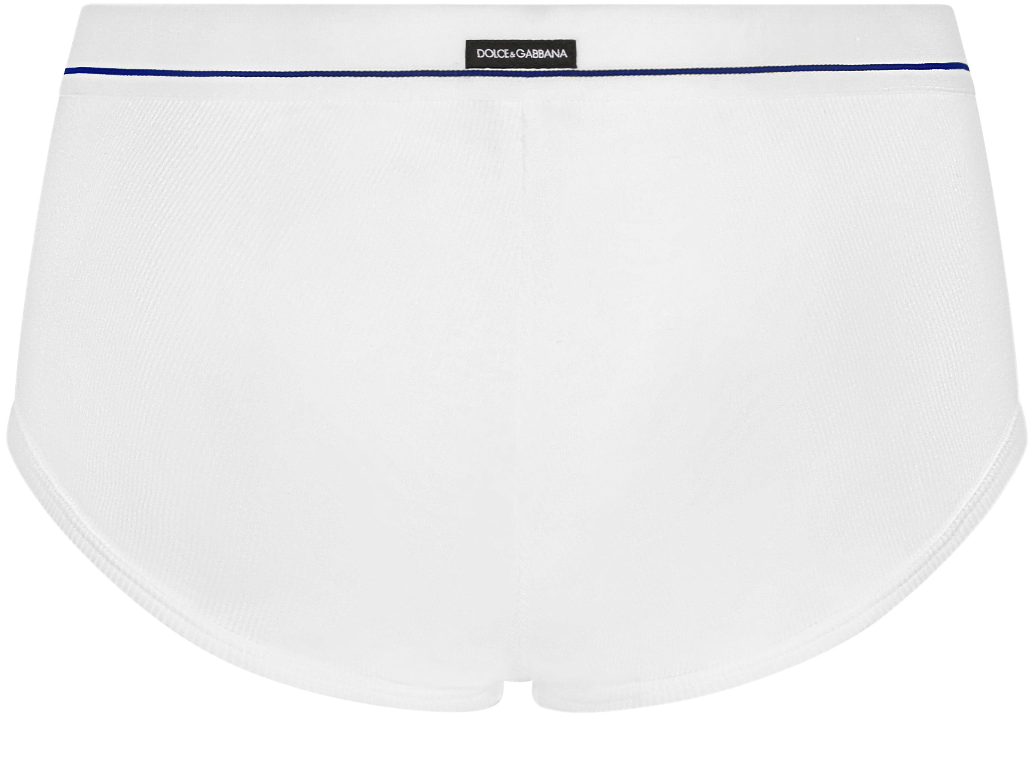 Dolce & Gabbana Re-edition Cotton Y-front Briefs In White