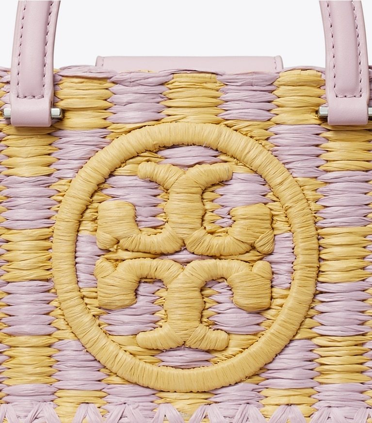 Tory Burch Ella Hand-crocheted East-west Tote In Lavender