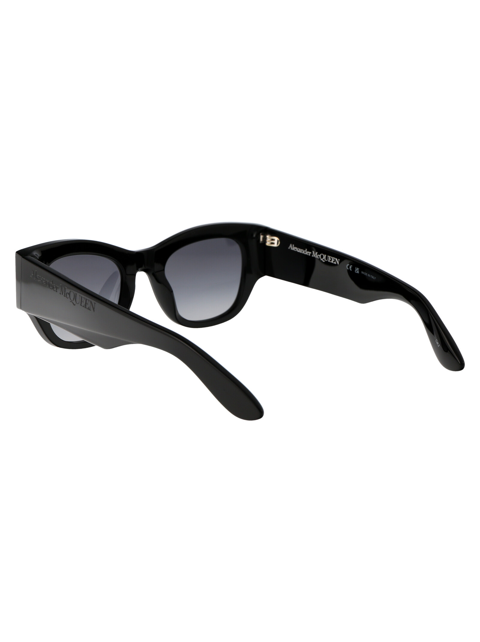 Alexander Mcqueen Wayfarer-frame Tinted Sunglasses In Gray