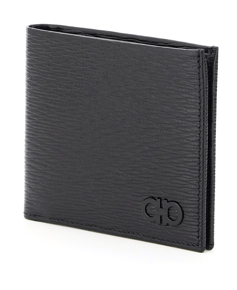 Shop Ferragamo Salvatore Gancini Wallet In Black