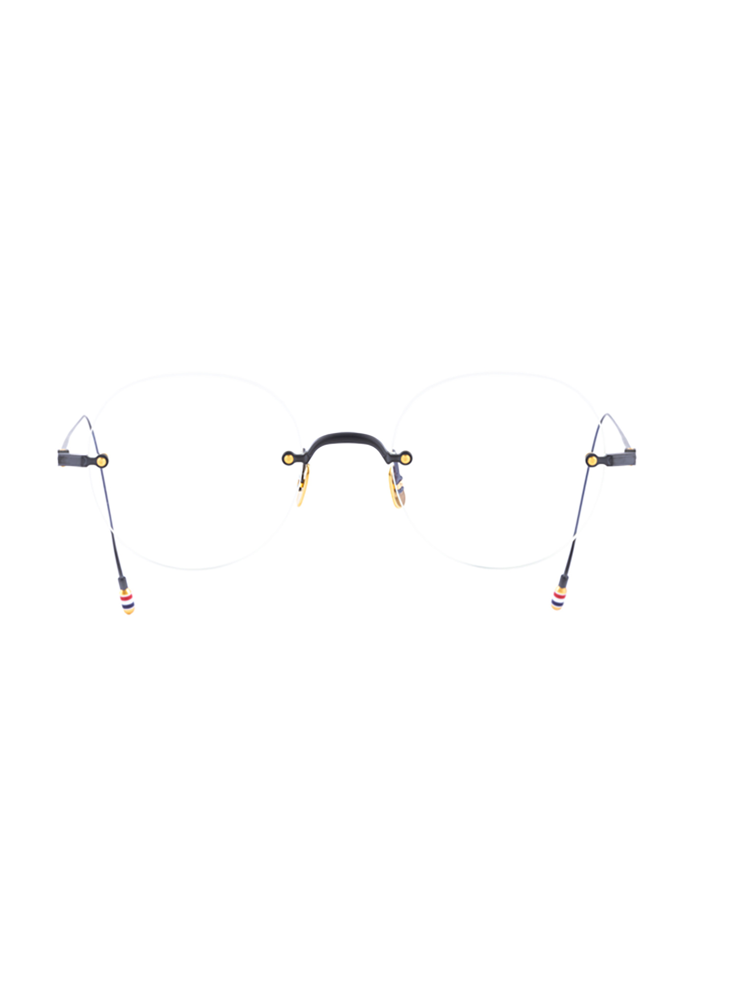 Thom Browne Oval Frame Plain Mirror In Metallic